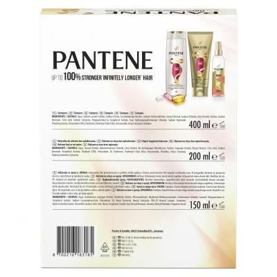 Pantene PRO-V Infinitely Long Set Подаръчен комплект шампоан Infinitely Long 400ml + балсам без отмиване Infinitely Long 200ml + балсам със спрей Shine SOS 150 ml