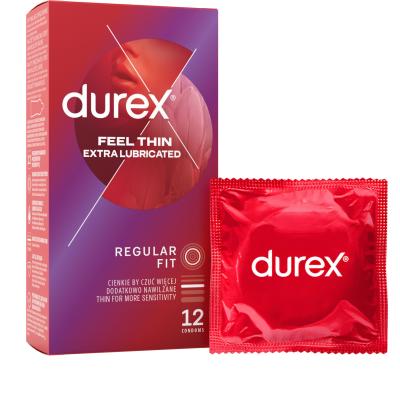 Durex Feel Thin Extra Lubricated Презерватив за мъже Комплект