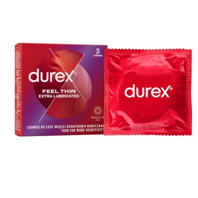 Durex Feel Thin Extra Lubricated Презерватив за мъже Комплект