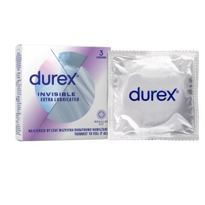 Durex Invisible Extra Lubricated Презерватив за мъже Комплект