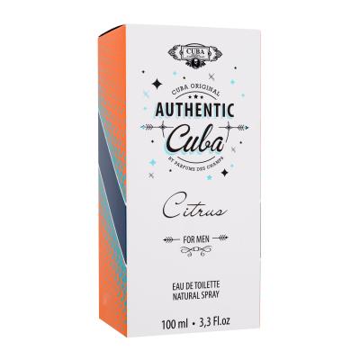 Cuba Authentic Citrus Eau de Toilette за мъже 100 ml