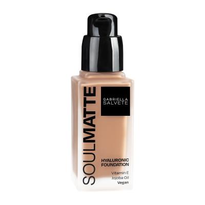 Gabriella Salvete Soulmatte Hyaluronic Foundation Фон дьо тен за жени 30 ml Нюанс 05 Warm Tan