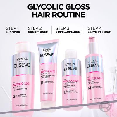 L&#039;Oréal Paris Elseve Glycolic Gloss Shampoo Шампоан за жени 200 ml