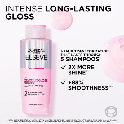 L&#039;Oréal Paris Elseve Glycolic Gloss Shampoo Шампоан за жени 200 ml