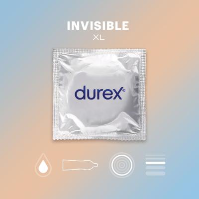 Durex Invisible XL Презерватив за мъже Комплект