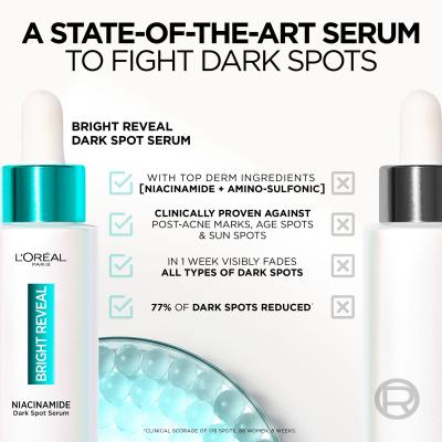 L&#039;Oréal Paris Bright Reveal Niacinamide Dark Spot Serum Серум за лице 30 ml