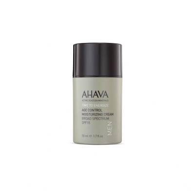 AHAVA Men Time To Energize Подаръчен комплект крем за лице Age Control Moisturizing Cream 50 ml + душ гел Mineral Shower Gel 100 ml + крем за ръце Mineral Hand Cream 100 ml + козметична чантичка