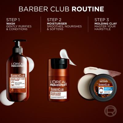 L&#039;Oréal Paris Men Expert Barber Club Beard &amp; Skin Moisturiser Балсам за брада за мъже 50 ml