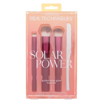 Real Techniques Solar Power Golden Hour Glow Base Set Четка за жени Комплект