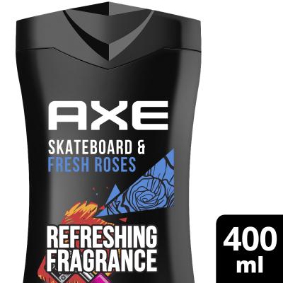 Axe Skateboard &amp; Fresh Roses Scent Душ гел за мъже 400 ml