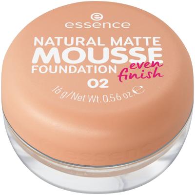 Essence Natural Matte Mousse Фон дьо тен за жени 16 g Нюанс 02