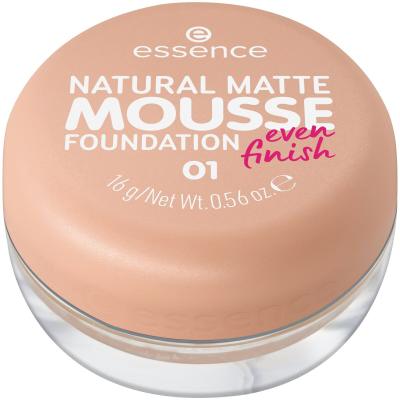 Essence Natural Matte Mousse Фон дьо тен за жени 16 g Нюанс 01