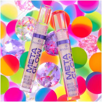 Essence Meta Glow Multi-Reflective Блясък за устни за жени 3 ml Нюанс 01 Cyber Space