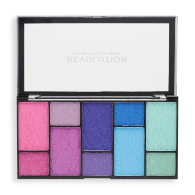 Makeup Revolution London Reloaded Dimension Eyeshadow Palette Сенки за очи за жени 24,5 g Нюанс Vivid Passion