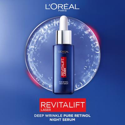 L&#039;Oréal Paris Revitalift Laser Pure Retinol Night Serum Подаръчен комплект нощен серум за лице Revitalift Laser Pure Retinol Night Serum 50 ml + дневен крем за лице Revitalift Laser X3 SPF25 50 ml