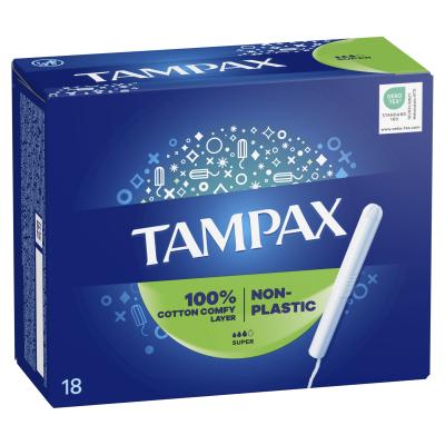 Tampax Non-Plastic Super Тампон за жени Комплект