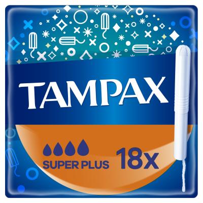 Tampax Non-Plastic Super Plus Тампон за жени Комплект