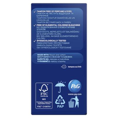 Tampax Non-Plastic Super Plus Тампон за жени Комплект