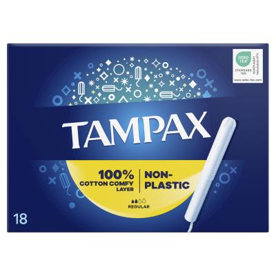 Tampax Non-Plastic Regular Тампон за жени Комплект