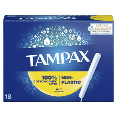 Tampax Non-Plastic Regular Тампон за жени Комплект