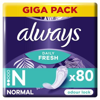 Always Daily Fresh Normal Odour Lock Ежедневна дамска превръзка за жени Комплект