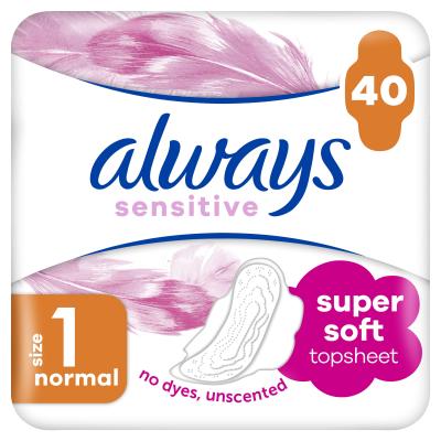 Always Sensitive Normal Plus Дамска превръзка за жени Комплект