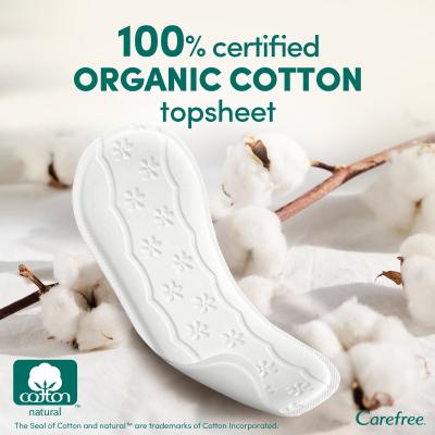 Carefree Organic Cotton Normal Ежедневна дамска превръзка за жени Комплект