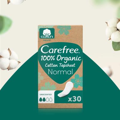 Carefree Organic Cotton Normal Ежедневна дамска превръзка за жени Комплект