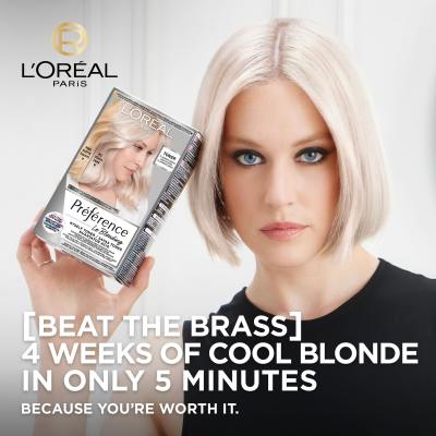 L&#039;Oréal Paris Préférence Le Blonding Toner Боя за коса за жени 60 ml Нюанс Platinum Ice