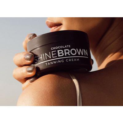 Byrokko Shine Brown Chocolate Tanning Cream Слънцезащитна козметика за тяло за жени 200 ml