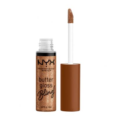 NYX Professional Makeup Butter Gloss Bling Блясък за устни за жени 8 ml Нюанс 04 Pay Me In Gold