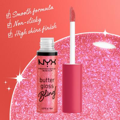 NYX Professional Makeup Butter Gloss Bling Блясък за устни за жени 8 ml Нюанс 05 She Got Money