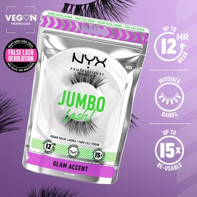 NYX Professional Makeup Jumbo Lash! Glam Accent Изкуствени мигли за жени 1 бр