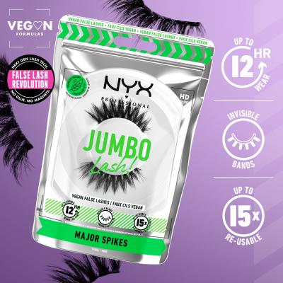 NYX Professional Makeup Jumbo Lash! Major Spikes Изкуствени мигли за жени 1 бр