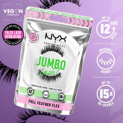 NYX Professional Makeup Jumbo Lash! Full Feather Flex Изкуствени мигли за жени 1 бр