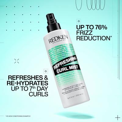 Redken Curl Stylers Refreshing Curl Mist За задържане на къдриците за жени 250 ml