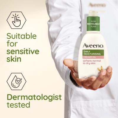 Aveeno Daily Moisturising Creamy Oil Крем за тяло 300 ml