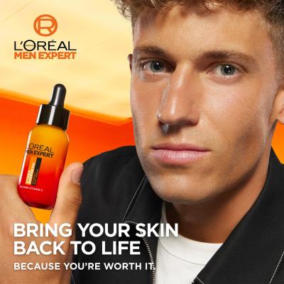 L&#039;Oréal Paris Men Expert Hydra Energetic Vitamin C Shot Serum Серум за лице за мъже 30 ml