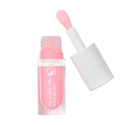 BOURJOIS Paris Healthy Mix Clean &amp; Vegan S.O.S Lip Oil Масло за устни за жени 4,5 ml Нюанс 1 Douceur De Rose