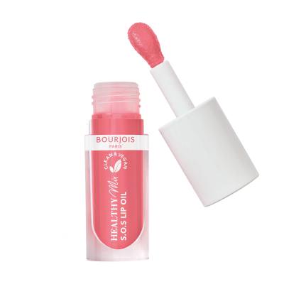 BOURJOIS Paris Healthy Mix Clean &amp; Vegan S.O.S Lip Oil Масло за устни за жени 4,5 ml Нюанс 4 Pink Passion