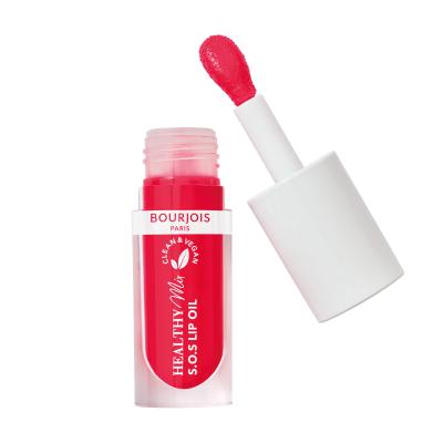 BOURJOIS Paris Healthy Mix Clean &amp; Vegan S.O.S Lip Oil Масло за устни за жени 4,5 ml Нюанс 3 Straw&#039;Bisous