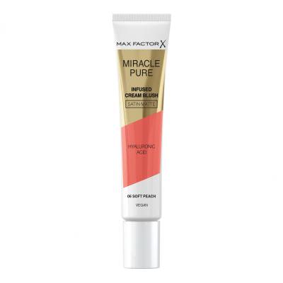 Max Factor Miracle Pure Infused Cream Blush Руж за жени 15 ml Нюанс 06 Soft Peach