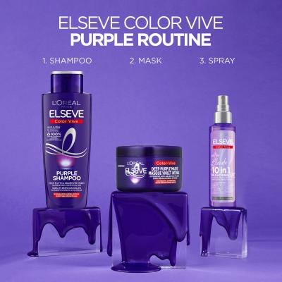 L&#039;Oréal Paris Elseve Color-Vive Deep Purple Mask Маска за коса за жени 250 ml