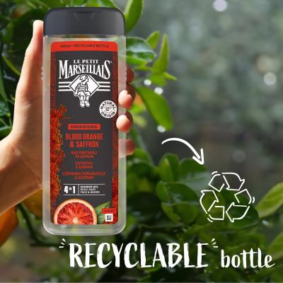 Le Petit Marseillais Blood Orange &amp; Saffron Душ гел за мъже 400 ml