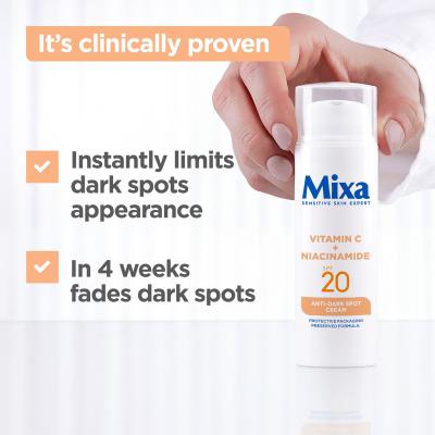 Mixa Vitamin C + Niacinamide Anti-Dark Spot Cream SPF20 Дневен крем за лице 50 ml