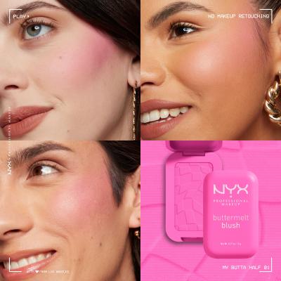 NYX Professional Makeup Buttermelt Blush Руж за жени 5 g Нюанс 01 My Butta Half