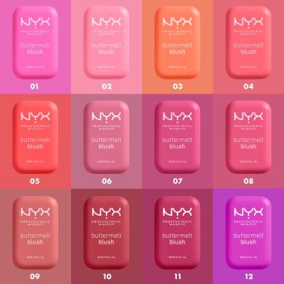 NYX Professional Makeup Buttermelt Blush Руж за жени 5 g Нюанс 02 Butta Together