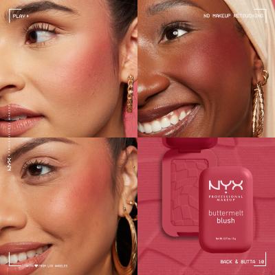 NYX Professional Makeup Buttermelt Blush Руж за жени 5 g Нюанс 10 Back And Butta