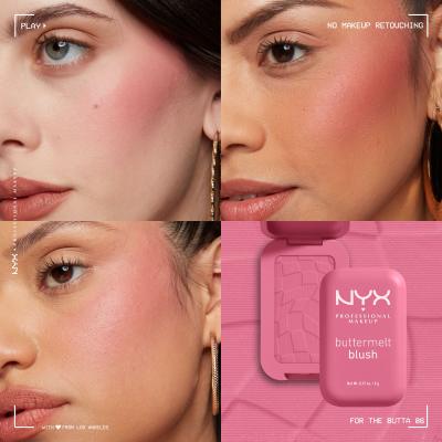 NYX Professional Makeup Buttermelt Blush Руж за жени 5 g Нюанс 06 For The Butta