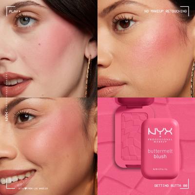 NYX Professional Makeup Buttermelt Blush Руж за жени 5 g Нюанс 08 Getting Butta